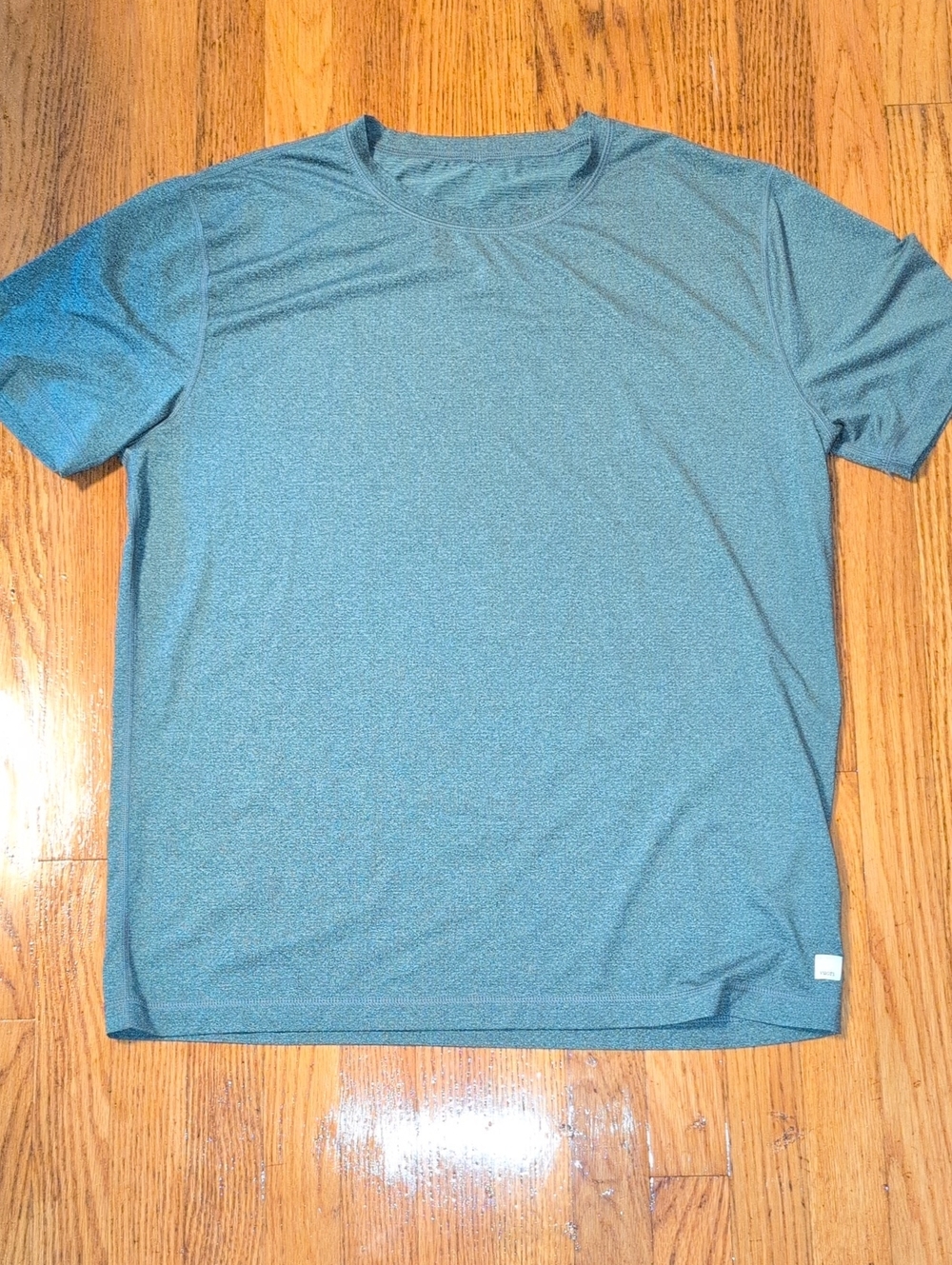 Vuori Heathered Teal Short Sleeve Performance Tee